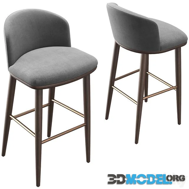 Bar stool ARVEN (grey)