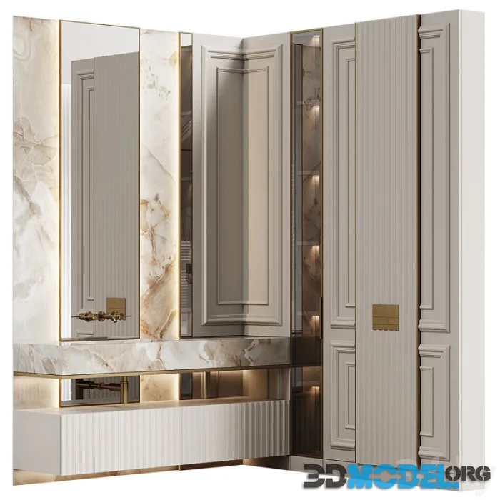 Bathroom furniture 29 in neoclassical style