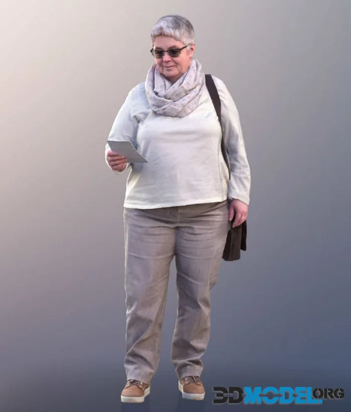 Best Ager Woman Reading A Shoppinglist (PBR)