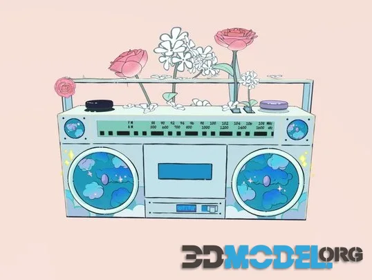 Blossoming Boombox! (PBR)