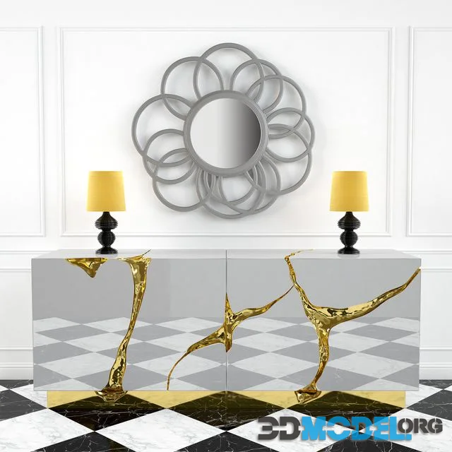 Boca do Lobo LAPIAZ SIDEBOARD & LIBERTY MIRROR