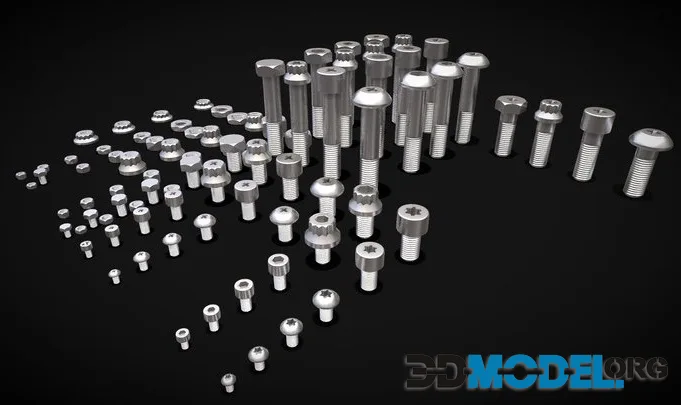 Bolts M3 M4 M5 M6 M8 M10 M12 (PBR)