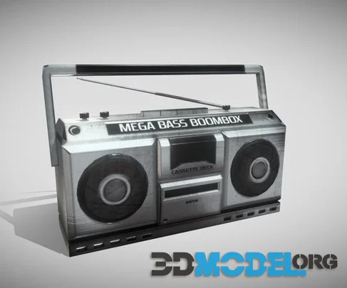 Boombox Lowpoly (PBR)