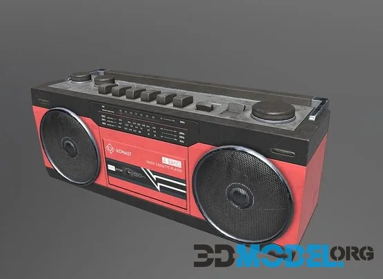 Boombox VR AR Low Poly (PBR)