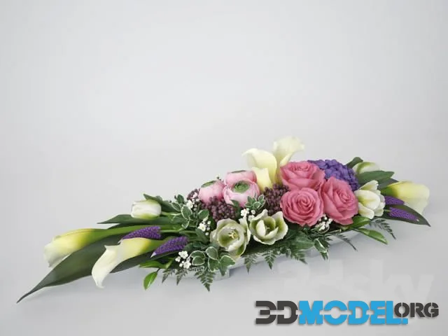 Bouquet (roses, calla lilies, ferns)