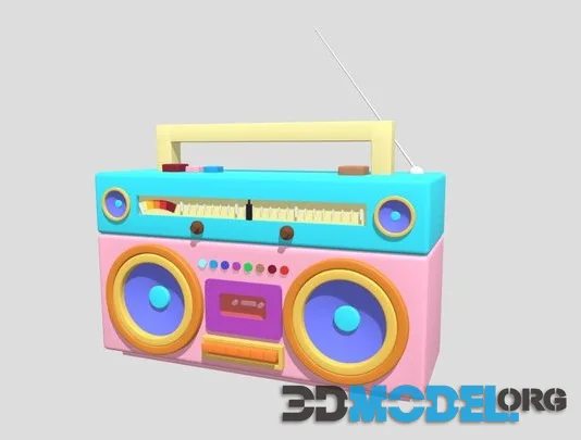 Cartoon Boombox (PBR)