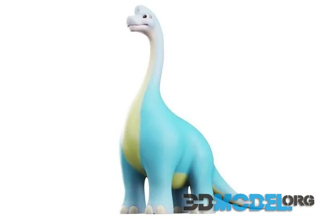 Cartoon Dinosaur Brachiosaurus (PBR)