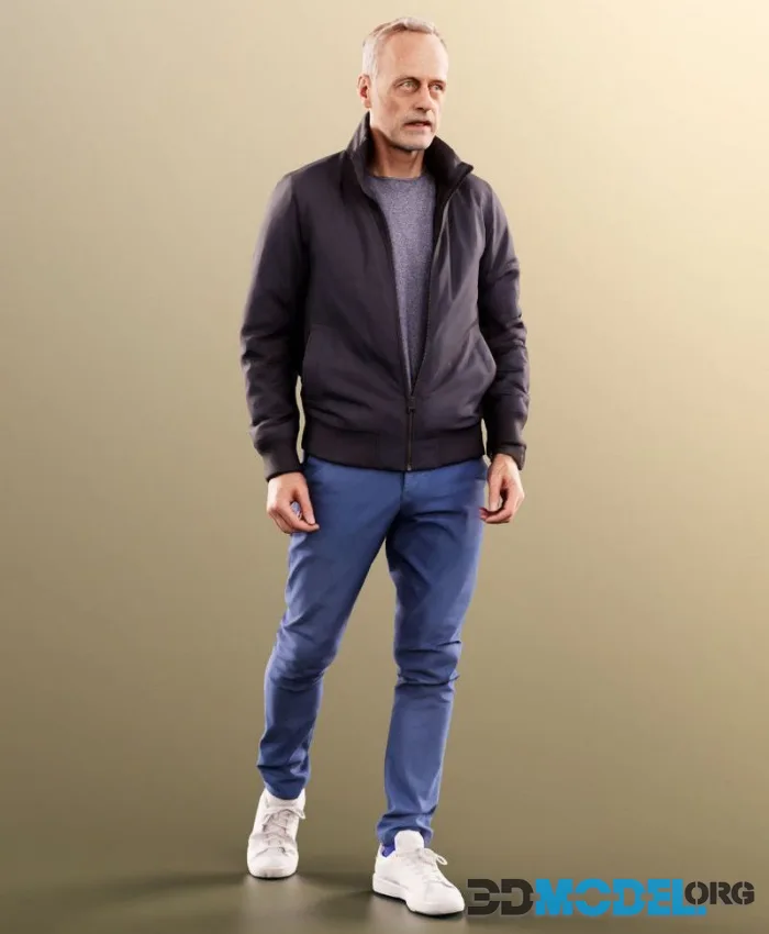 Casual Man Taking Step (PBR)