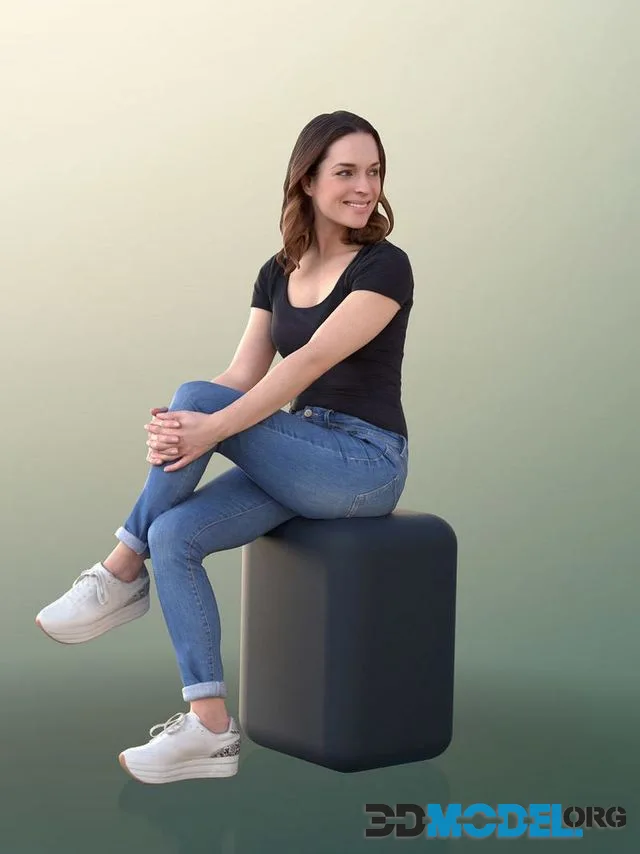 Casual Woman Sitting (PBR)