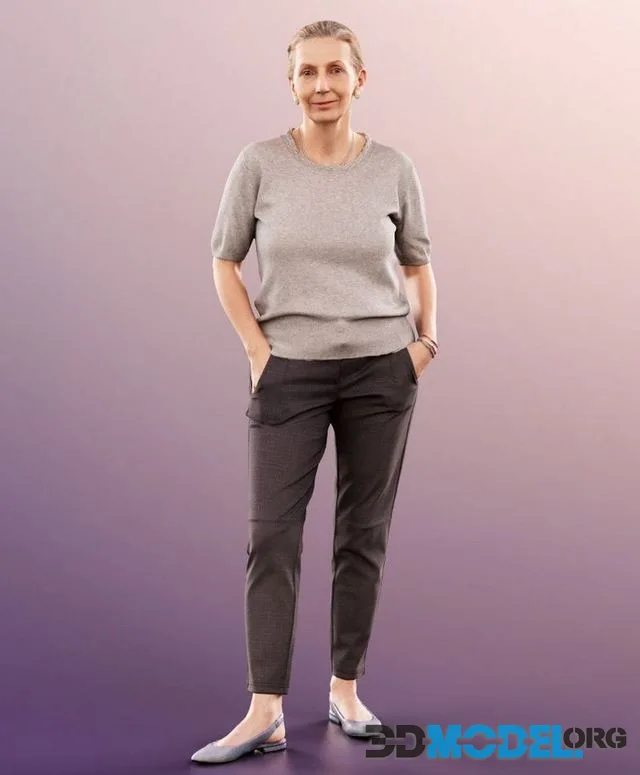 Casual Woman with Hands in Pockets (PBR)