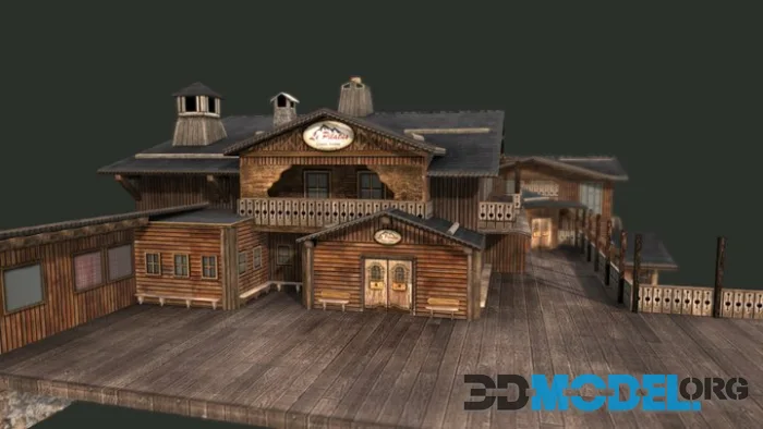 Chalet Altibar Restaurant Low-poly