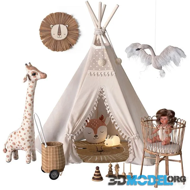 Children's play area with Giraffe H&M