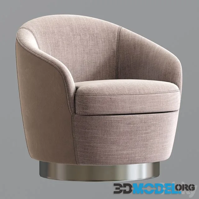 Claudia petite swivel armchair