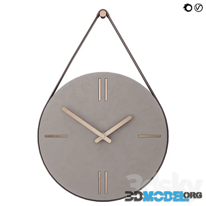 Concrete Hanging Wall Clock