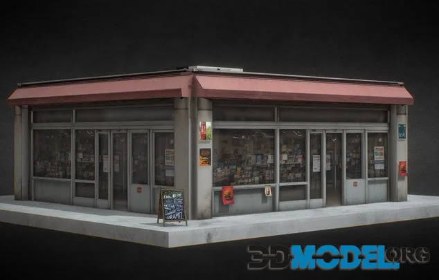 CONVENIENCE STORE NEW YORK CITY Low-poly