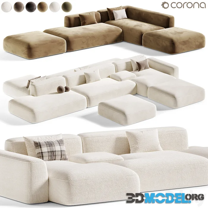 Corner sofa Duo Modular by inmyroom