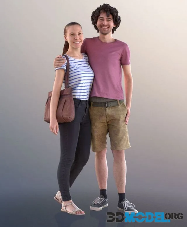 Couple Casual Stanging Shopping (PBR)
