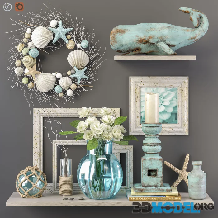 Decorative set 5 (seaside style)