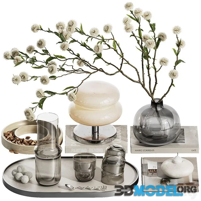 Decorative set with branch ch30