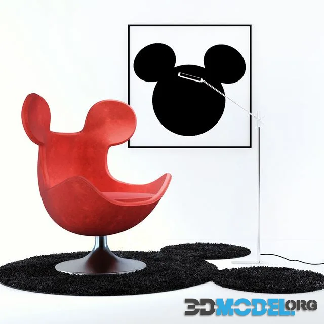 Egg Mickey armchair