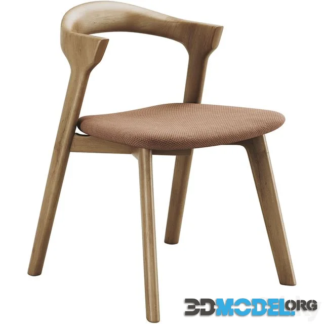 Ethnicraft Bok Chair with Upholstered Seat