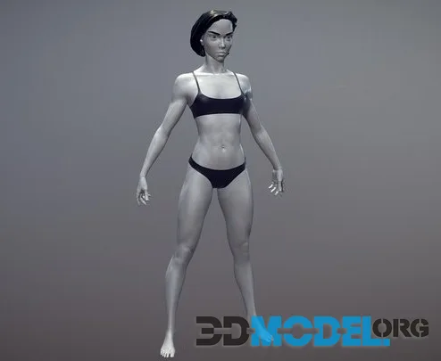 Female Basemesh 07 (PBR)