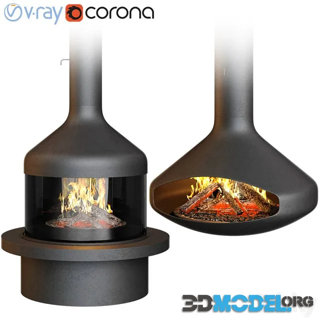 Fireplace set Focus Creation 1 (4 options)