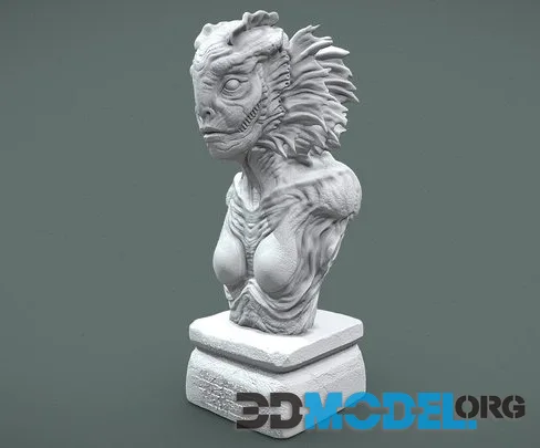 Gill Woman (Classic Monsters)   3D Print (PBR)