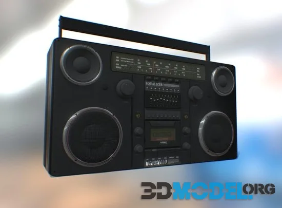 HANDPAINTED HIGHPOLY GHETTOBLASTER ZPORP2000 (PBR)