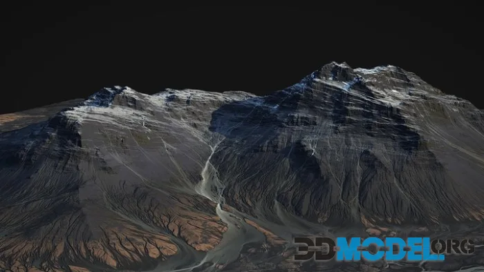 Iceland Black Mountains (World Machine) (5) (PBR)