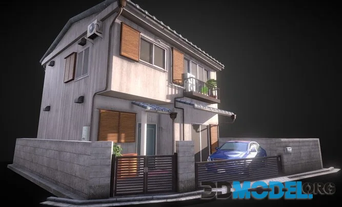 Japanese Apartment 0004 Low-poly