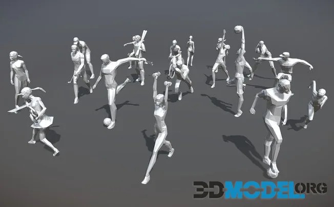 Low Poly Sport Pose (PBR)