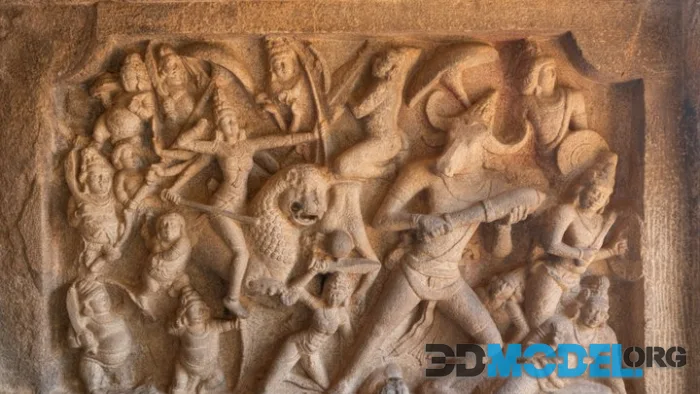 Mahishasuramardini Panel 1 (PBR)