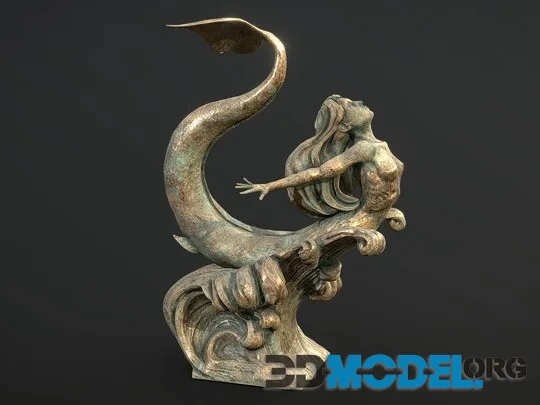 Mermaid Statue (PBR)