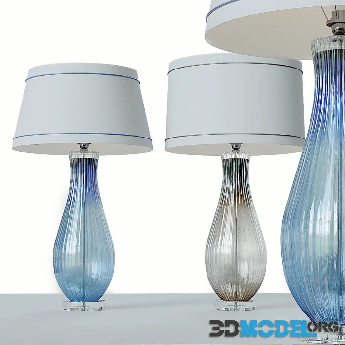 Modern Studio Art Glass Console Lamp
