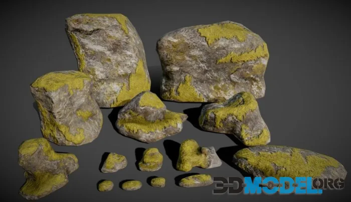 Mossy Rocks Pack (PBR)