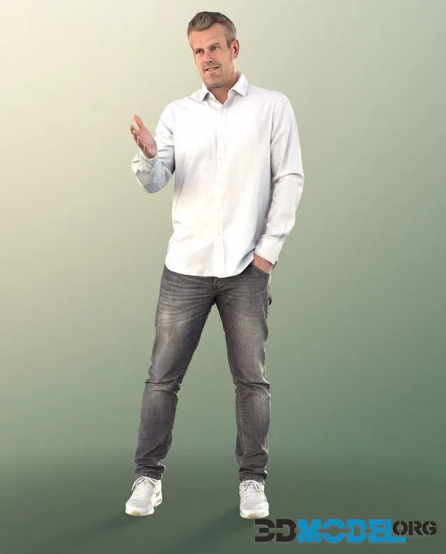 Officer Worker Employee Standing Talking (PBR)