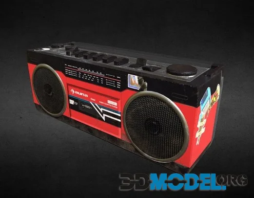 Old Boombox From The Junkyard (PBR)