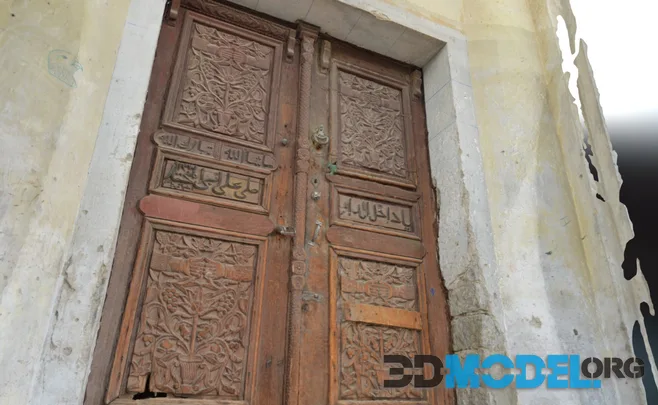 Old Door Historic Palace In Saudi Arabia (PBR)
