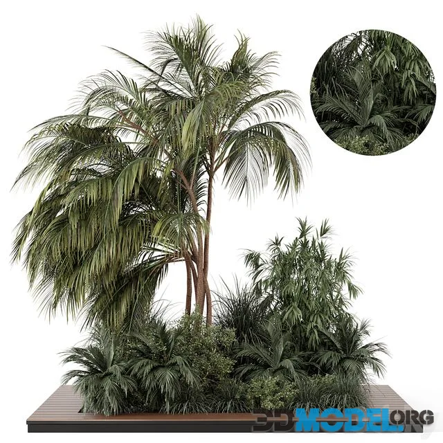 Outdoor Garden set bush and Tree – Garden Set 944