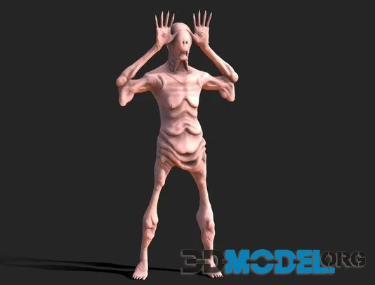 Pale Man 3D Printable (PBR)