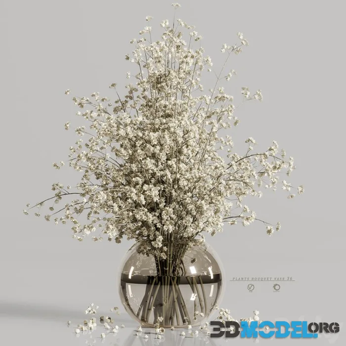 Plants bouquet vase 36