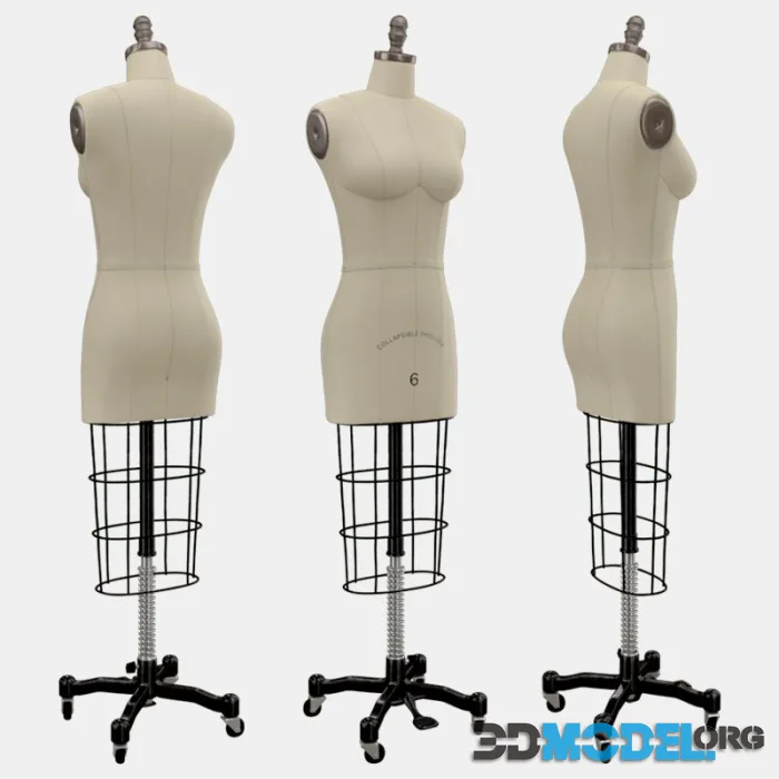 Professional Dress Form With Collapsible shoulders Size 6
