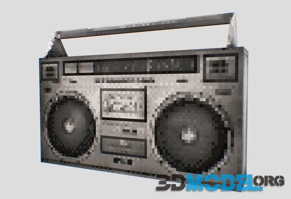 PS1 Style Asset   Boombox (PBR)