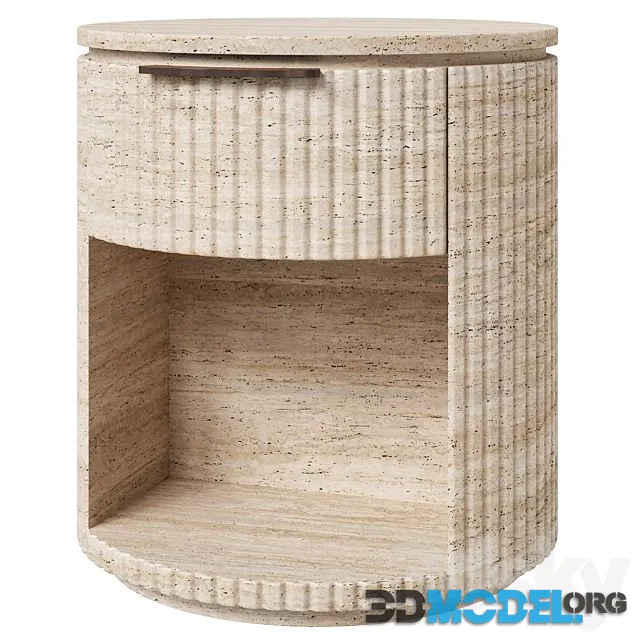 Restoration Hardware Byron Travertine Nightstand