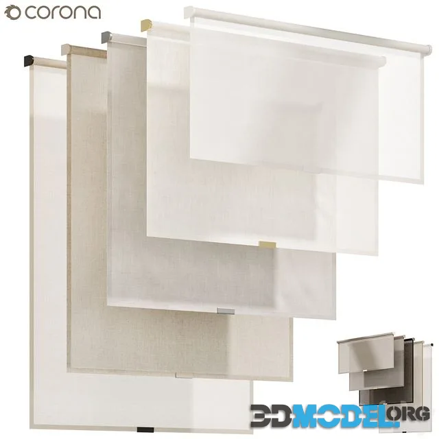 Roller blinds Curtains 03, Roller blinds