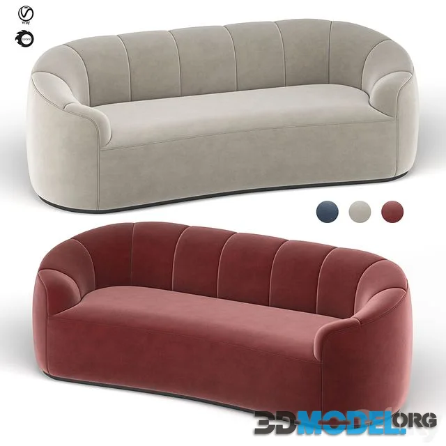 Rouelle Channel Sofa