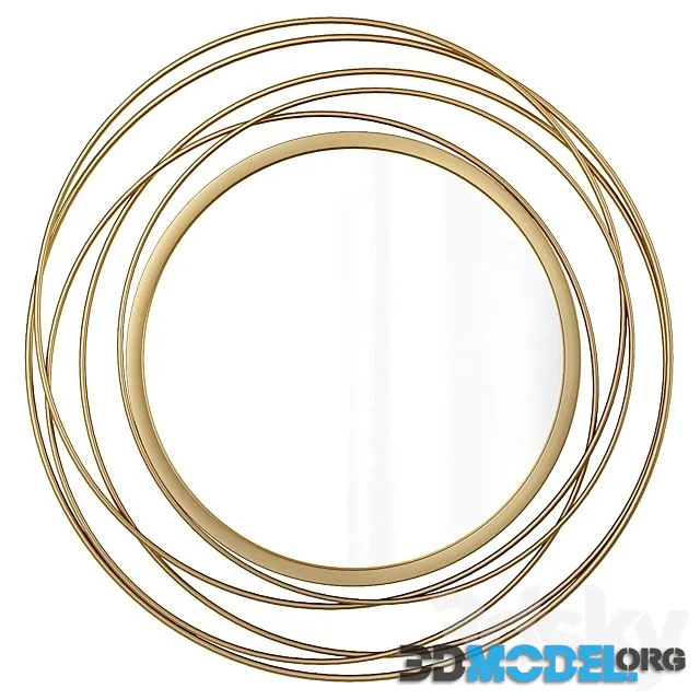 Round Wall Mirror Buell Glam Accent Mirror