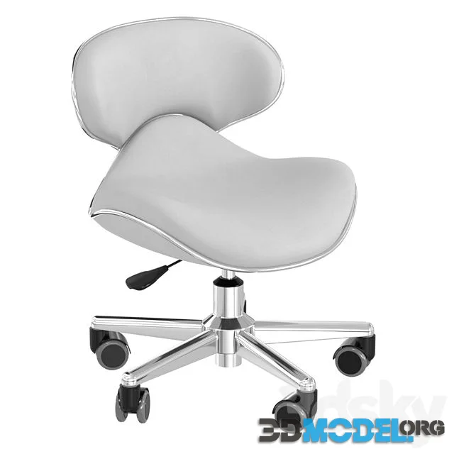 Salon Smart Ergonomic Pedicure Stool Gray