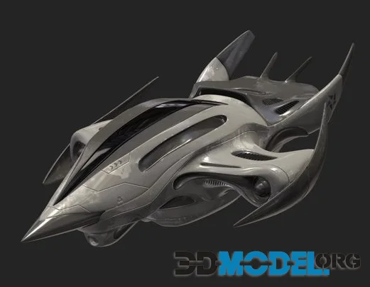 Scifi Fighter Jet (PBR)